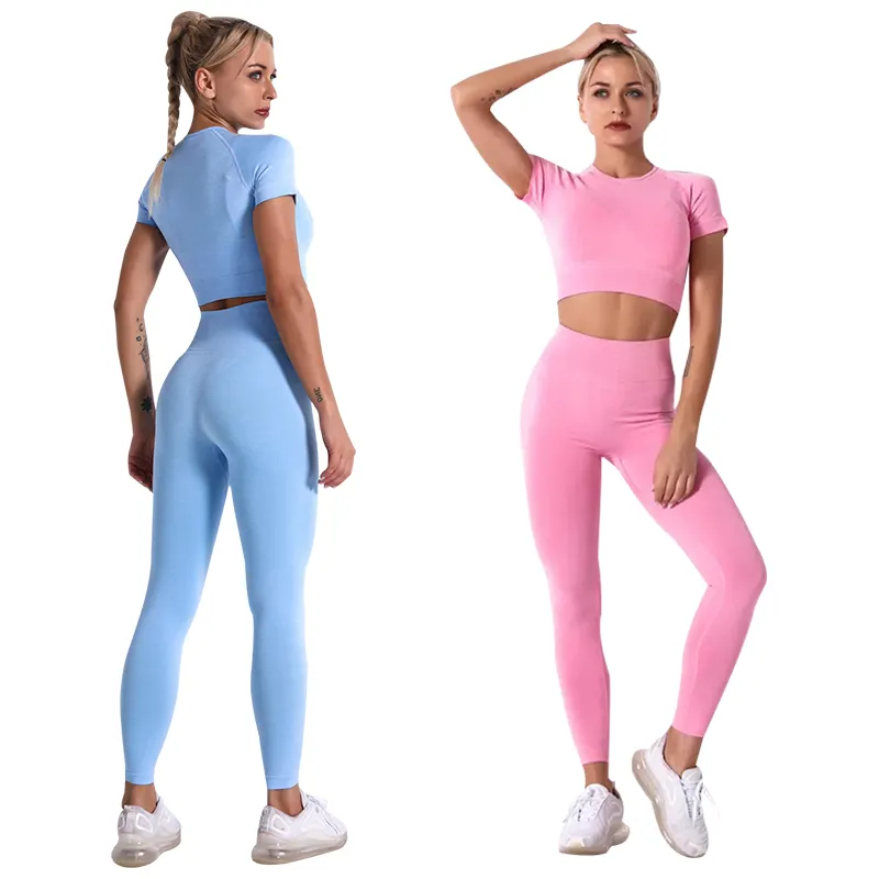 New Activewear Outfits sportswear Women high waist Workout Clothing Sports Bra Leggings Shorts Seamless Gym Yoga Fitness Sets