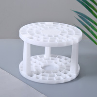 Vente en gros, Support de séchage pour pinceaux de maquillage, présentoir en plastique, tour de Support, plateau de Support