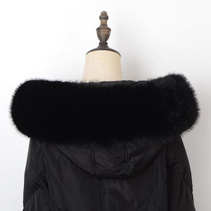 Nouveau col en fausse fourrure thermique haut de gamme pour l'hiver, couleur unie, épais, chaud et confortable pour hommes et femmes - Product Image 2