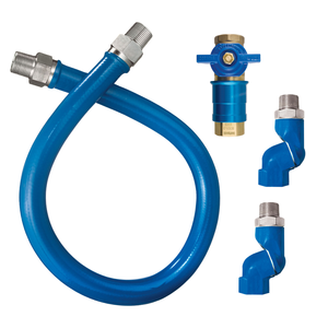 Conector <span class=keywords><strong>de</strong></span> <span class=keywords><strong>gas</strong></span> flexible con desconexión rápida, extremos giratorios dobles para conexiones <span class=keywords><strong>de</strong></span> electrodomésticos - Product Image 1