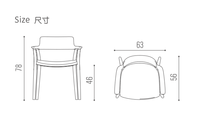 Qualité parfaite, nouveau style moderne, meubles de restaurant, café, chaise de salle à manger créative en bois massif