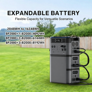 เครื่องกำเนิดไฟฟ้าพลังงานแสงอาทิตย์แบบพกพา 5000W 19KWh สำหรับสำรองฉุกเฉิน รองรับการชาร์จเร็ว PD พร้อมแบตเตอรี่ในตัว ระบบ MPPT คลื่นไซน์บริสุทธิ์ และพอร์ตเชื่อมต่อเครื่องอัดอากาศ - Product Image 2
