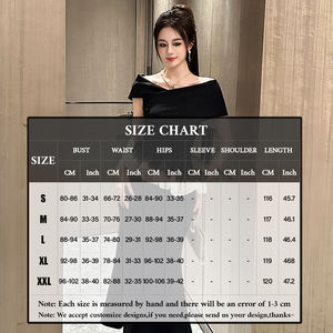 ZYHT 45099 vente en gros coréen dames vêtements vêtements épaules dénudées élégant été longue fête Viscose femmes Flare robes noires - Product Image 3