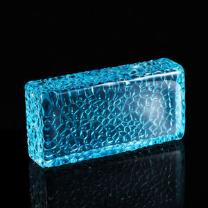 Фабрика по индивидуальному заказу хрустальный стеклянный кирпич сотовая поверхность Заводская индивидуальная декоративная стеклянная внутренняя наружная - Product Image 3