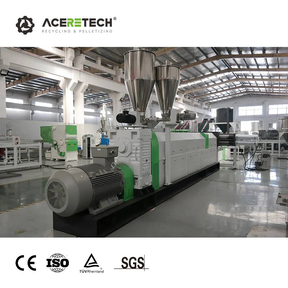 Free Accessories ASE Plastic Single Screw Extruder PP PE Rigid Flakes HDPE Bottle Recycling Machine