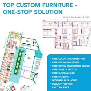 Chuyên Nghiệp Hiện Đại 8-seater văn phòng máy trạm với 3-ngăn kéo dưới bàn thiết bị để sử dụng nhà - Product Image 5