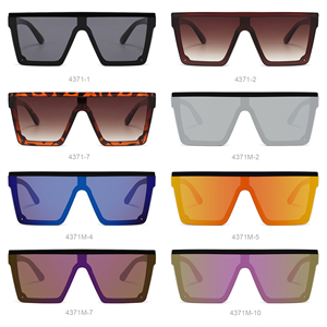 特大リムレスメンズファッションスクエアサングラスミラーヴィンテージレトロメガネ女性サングラス - Product Image 5