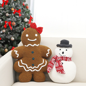 Gingerbread chị gối kỳ nghỉ Giáng sinh sang trọng Teddy Fleece gừng nhồi bông gối hình bé đệm - Product Image 6