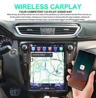 Radio de Coche de 12.1 Pulgadas con Pantalla Táctil Android 15 para X-Trail Qashqai 2014-2019, Navegación GPS, Asistencia de Marcha Atrás y Reproductor de CD con DSP