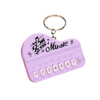 Portable Miniature Piano Modèle Porte-clés Interactif Son Jouet pour Enfants Dessin Animé Style Éducatif Cadeau Console De Jeu