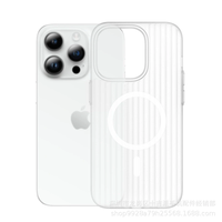 Casing pelindung PC sederhana, sarung HP magnetik tidak kuning untuk iPhone 16 17 Pro Max