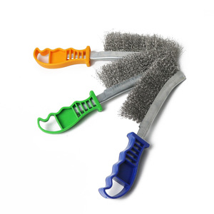 Type multifonctionnel industriel de couteau <span class=keywords><strong>brosse</strong></span> de fil de cuivre inoxydable avec la poignée en plastique <span class=keywords><strong>pour</strong></span> le nettoyage - Product Image 3