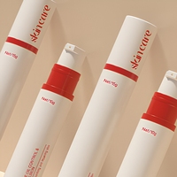 Flacon cosmétique vide en plastique avec pompe sans air, mini conteneur de voyage pour liquides, 10 ml, 15 ml