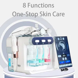 Máquina multifuncional de microdermoabrasão para rejuvenescimento da pele, 8 em 1, para controle de pele, água, oxigênio e rejuvenescimento da pele, casca aquática