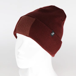 Gorro de Punto Personalizado con Parche Removible, Gorro de Invierno Acrílico con Parche de Gancho y Bucle - Product Image 3