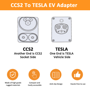 Adaptateur de charge CCS2 vers Tesla, convertisseur de charge rapide DC 250 kW, adaptateur EV pour véhicule électrique Tesla, haute puissance, OEM - Product Image 4