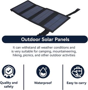 ALECTER Cargador Solar Portátil Plegable de 30W con Camuflaje, Salida USB de 5V, Panel Solar Impermeable para Camping, Senderismo, Teléfono y Tableta - Product Image 2
