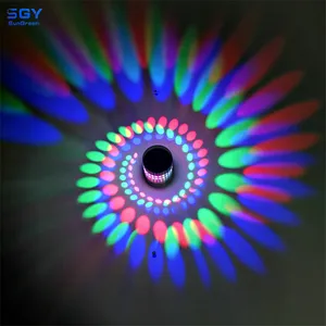 Chromatische Spiral licht Korridor Hintergrund Wand dekorative Lichter