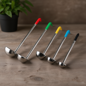 Set di 5 Cucchiai per Gelato in Acciaio Inox con Manici Colorati, Lavabili in Lavastoviglie - Product Image 3