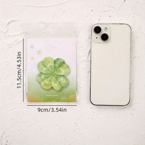 Creative Simulation Leaf Sticky Notes Fresh Message Memo Pads with Back-to-School Essentials Student Stationery <b>Small</b> Gifts - Product Image 2