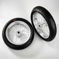 Ensemble de roues Supermoto Sumos de 17 pouces, noir et chrome, pour Surron LBX, pour Surron Light Bee X Supermotos, assemblage complet