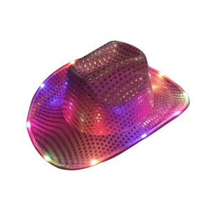 Sombrero <span class=keywords><strong>de</strong></span> Vaquero LED <span class=keywords><strong>de</strong></span> Colores al por Mayor, 3 Modos <span class=keywords><strong>de</strong></span> Iluminación, Material Ecológico, para Halloween, Navidad, Cosplay, <span class=keywords><strong>Carnaval</strong></span>, Duradero - Product Image 6