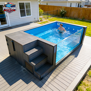 Outdoor Corrosion-resistant Fiberglass Prefab Container <b>Pool</b> with Smart Pump Ready to Use Customizable Family SPA Swimming <b>Pool</b> - Product Image 2