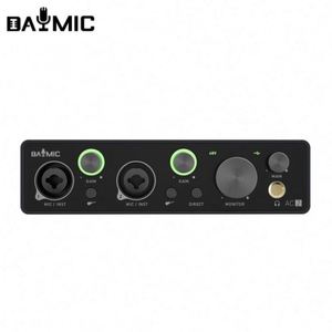 Interface audio professionnelle Daymic X2-o, carte son USB portable, mixeur, plage dynamique de 105 dB pour microphone 48V, instrument de musique - Product Image 6