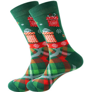 Traiter et personnaliser nouveau style chaussettes de Noël femmes bas arbre de Noël hommes chaussettes noël mi-longueur bas - Product Image 5