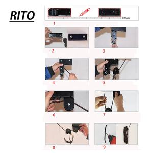 Système de poulie aérienne de 125 lbs de capacité pour levage au plafond <span class=keywords><strong>garage</strong></span> toiture kayak palans pour canoë vélo échelle stockage - Product Image 6