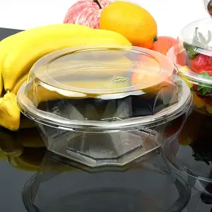 Прозрачная пластиковая коробка с крышкой для домашних животных, упаковочная коробка с одним отсеком для еды и свежих продуктов, коробка для фруктов