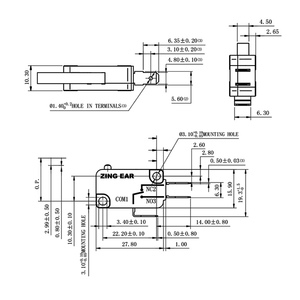 สวิตช์ไมโครลิมิต 25T125 16A SPDT สำหรับมอเตอร์ประตูม้วน - Product Image 3