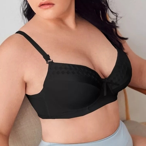 Reggiseno Push-up Sexy da donna con coppe BCD a tre file in seta lavorato a maglia reggiseno taglie forti da donna - Product Image 5