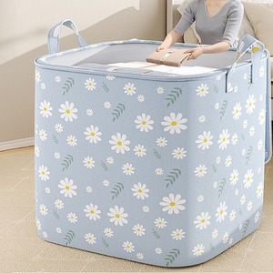 Large Capacity Foldable Daisy <b>Storage</b> Bag For Clothes And Quilts Rectangle Standing Type Organizer <b>Box</b> Move Place Spring 2024 - Product Image 2