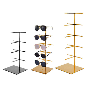 Présentoir en acier inoxydable pour lunettes et lunettes de soleil, avec support de rangement, pour magasins d'optique - Product Image 4