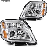 JOESHIER Nuevos Faros de Repuesto para Terrain 2010-2015, Medio Ensamblaje LED y Halógeno, Accesorios de Iluminación para Automóvil de 24V