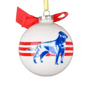 Yili <strong>Wholesale</strong> Glass Custom Logo <strong>Christmas</strong> Ornament Decorations Promotional Xmas Ball Bauble Holiday <strong>Gift</strong> for Tree - Product Image 5