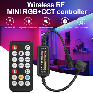 Nhà Máy bán hàng trực tiếp không dây DC12V 24V rf2.4g từ xa mini 6A màu duy nhất CCT RGB RGBW rgbww Led điều khiển cho đèn Led - Product Image 4