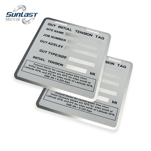 Étiquettes personnalisées en aluminium, plaque nominative pour machine métallique - Product Image 3