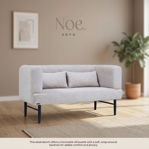 Sofá Moderno de Tres Plazas sin Brazos para Sala de Estar, Tapizado en Tela Minimalista con Relleno de Espuma y Respaldo Envolvente - Product Image 2