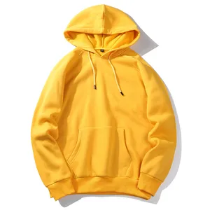 Toptan hoodies estetik boy pamuk-Toptan moda Hip-Hop rüzgar geçirmez anti-boncuklanma çevre koruma Anti-kırışıklık karşıtı özel Logo Streetwear düz renk Hoodie