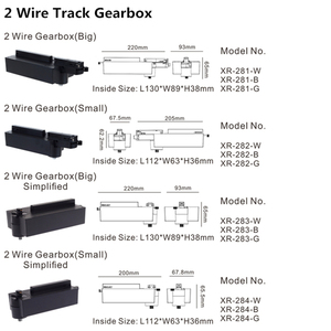 Hot bán Spotlight 2 dây mạch duy nhất theo dõi hộp điện PC CE 90 hiện đại <span class=keywords><strong>LED</strong></span> 10A đèn theo dõi Adapter - Product Image 6