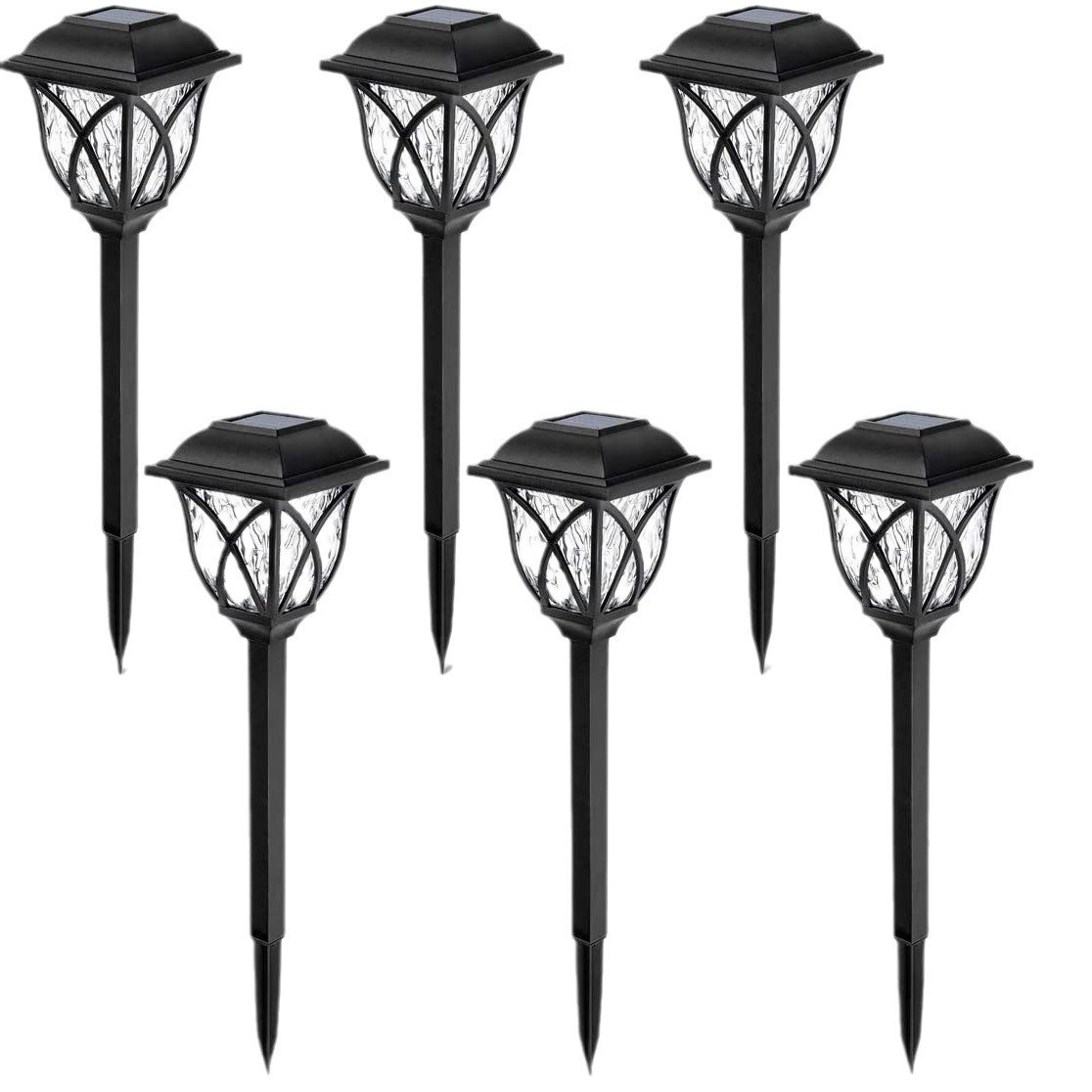 Outdoor LED Solar Pathway Garden Landscape Lights Waterproof IP65 DC Battery Power Warm White ROHS Certified Patio Walkway