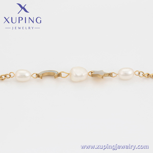 A00897622 Pulsera <span class=keywords><strong>Xup</strong></span>[ing Jewelry de Diseño Clásico con Estrella, Luna y Perla, Material Ecológico, Chapada en Oro de 14k - Product Image 3