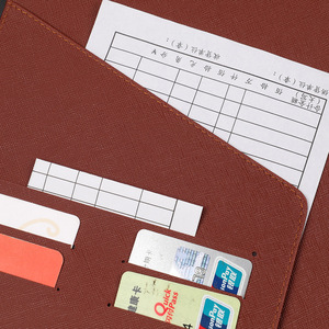 PU Leather A4 <strong>File</strong> <strong>Folder</strong> Document <strong>Holder</strong> For Conference Meeting With Magnet Clip Custom Embossed Logo With Notebook Bag