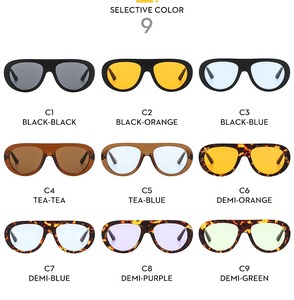 Lunettes <span class=keywords><strong>de</strong></span> soleil QSKY unisexes UV400, protection solaire, monture ovale, lunettes <span class=keywords><strong>de</strong></span> soleil tendance 2025, lunettes <span class=keywords><strong>de</strong></span> soleil personnalisées pour femme - Product Image 4