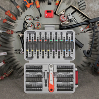 Kit de 68 embouts de tournevis réversibles à 36 dents de 1/4 de pouce, jeu d'embouts profonds, outil manuel en acier au chrome-vanadium robuste