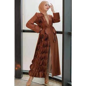Abaya luxueuse <span class=keywords><strong>Aaliyah</strong></span> avec design latéral et ouverture frontale - Product Image 1