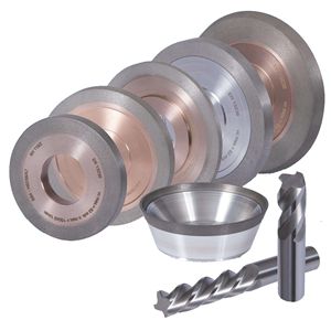 Meule diamantée 6A2C pour affûteuse d'outils CNC 5 axes <span class=keywords><strong>Schutte</strong></span>, outil de fraisage en carbure, production de rainurage et de polissage - Product Image 1