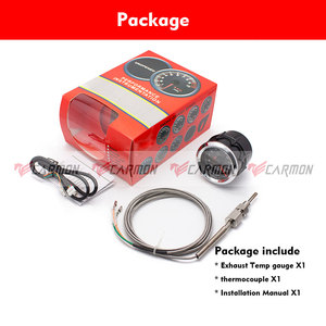 52mm सात रंग यूनिवर्सल रेसिंग निकास गैस तापमान गेज 2 इंच - Product Image 5